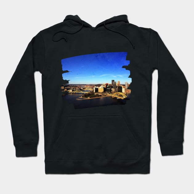 Photo Pittsburgh Pennsylvania skyline USA city tall building sky Hoodie by BoogieCreates